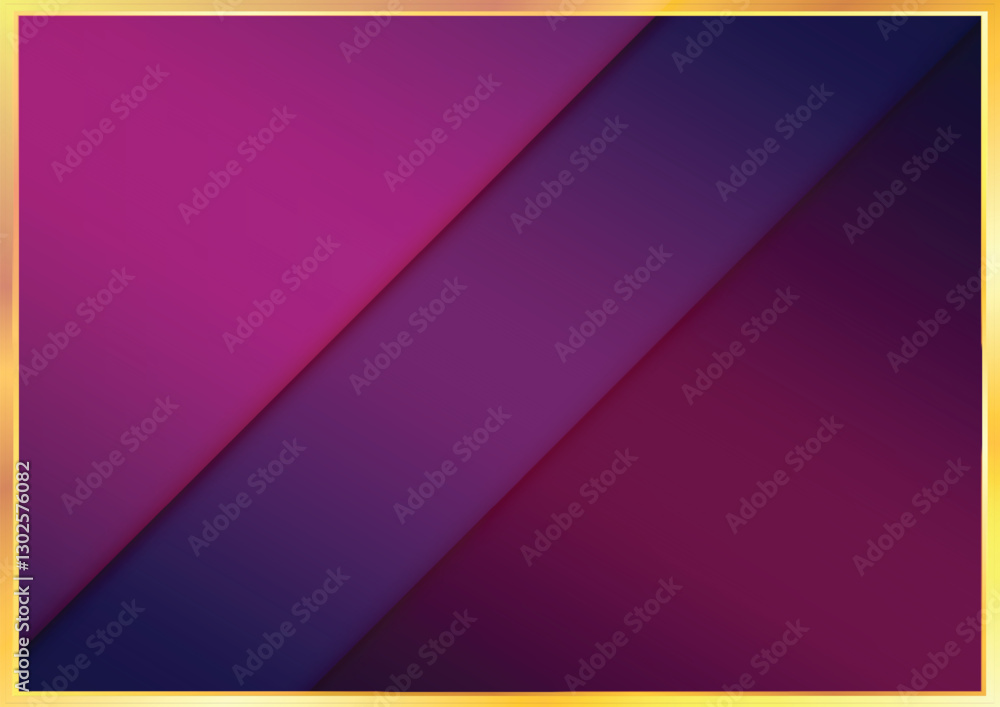 Luxury Abstract Purple Shades with Gold Frame. Modern Decorative Brochure Style. illustration vector design Luxury Abstract Purple Shades with Gold Frame. Modern Decorative Brochure Style. illustration vector design
