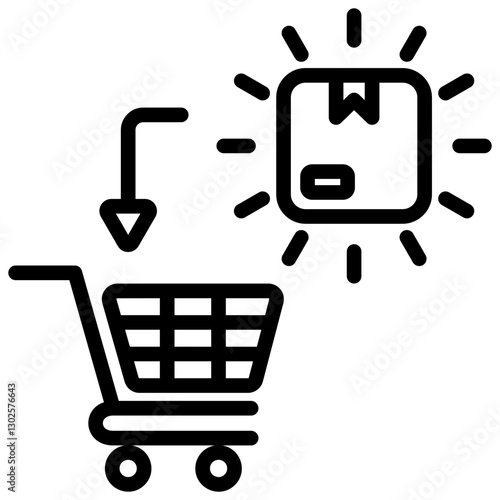 Impulse Buy Outline Icon
