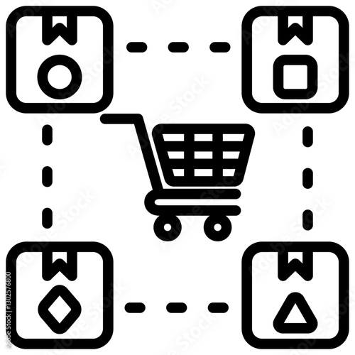 Buying Pattern Outline Icon