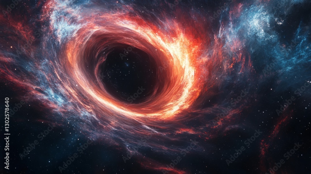 Space vortex. Deep space with black hole and nebula. Dark galaxy with glowing colors. Starfield showing a cosmic spiral. Space vortex. Deep space with black hole and nebula. Dark galaxy with glowing colors. Starfield showing a cosmic spiral.