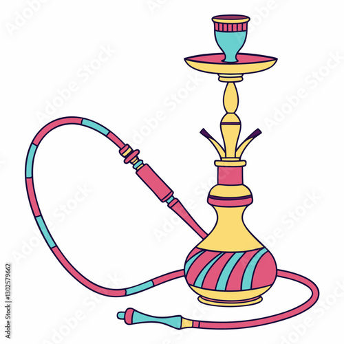 Hookah Silhouette vector illustration