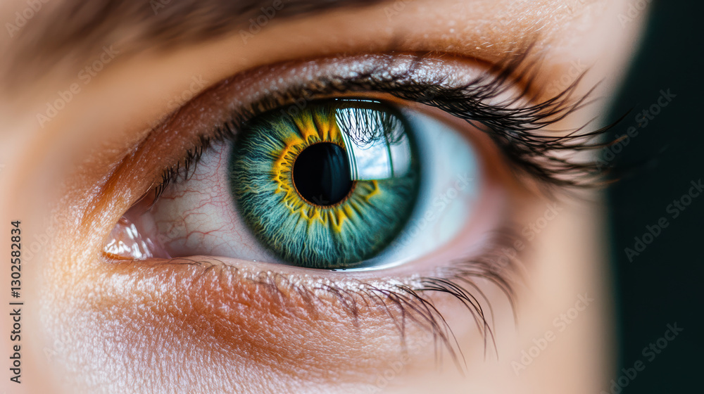 close up of eye showcasing intricate iris details and vibrant colors close up of eye showcasing intricate iris details and vibrant colors