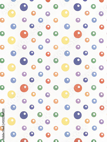 Colorful polka dot pattern background.