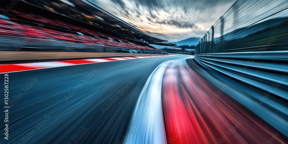 Speed, Thrills, and the Blur of Motion: A Race Track's Essence Speed, Thrills, and the Blur of Motion: A Race Track's Essence