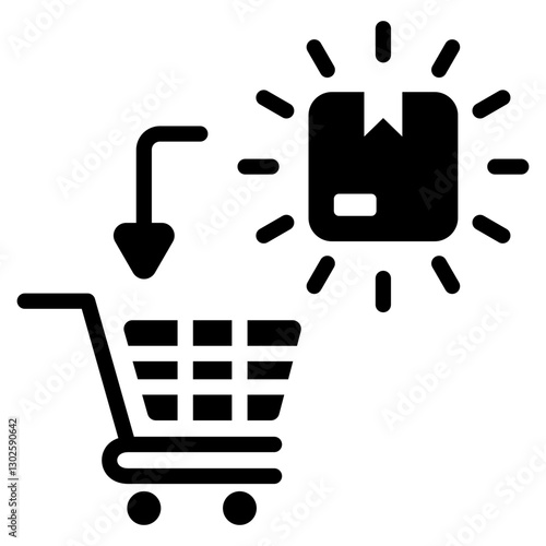 Impulse Buy Glyph Icon