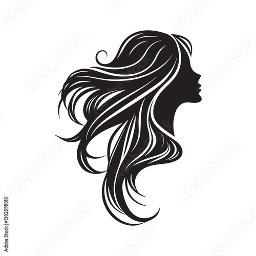 woman with long hair