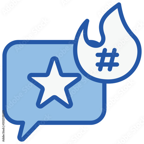 Trendsetter Blue White Icon