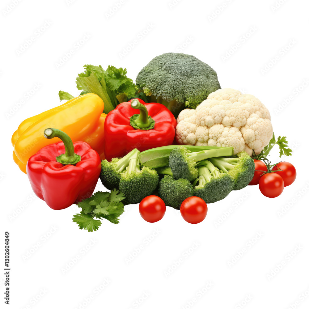 vegetables isolated on white background vegetables isolated on white background