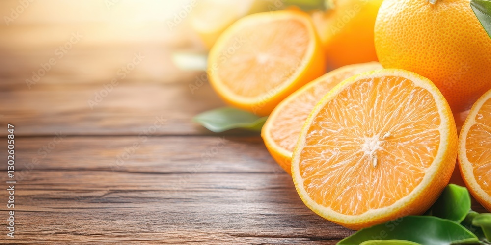 Fototapeta premium Refreshing Orange Banner