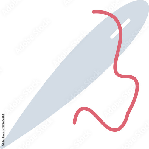 Surgical Sewing Needle Icon
