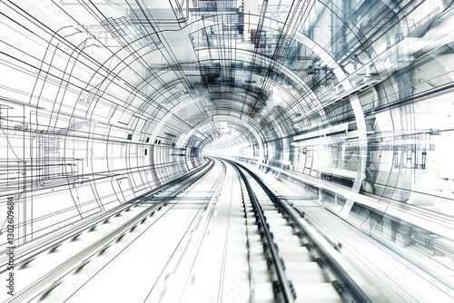 Abstract Representation of an Urban Transport Tunnel with Dynamic Lines
