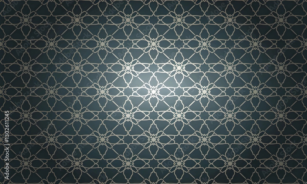 Teal and Gold Islamic Geometric Lattice Design with Intricate Floral Motifs. Intricate Islamic Pattern with Gold and Teal Accents. Teal and Gold Islamic Geometric Lattice Design with Intricate Floral Motifs. Intricate Islamic Pattern with Gold and Teal Accents.