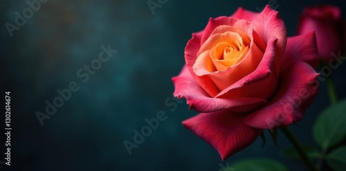 Wallpaper Mural Colorful rose bouquet, dramatic shadow, rich tones , dark, stock photo Torontodigital.ca