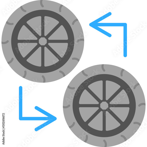 Tyres Wheel Exchange Icon