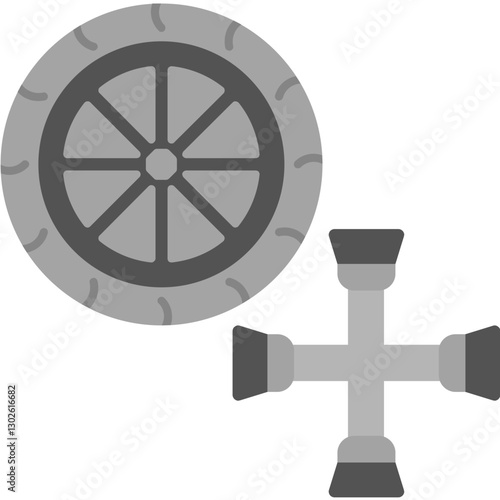 Car Tyres Maintenance Icon