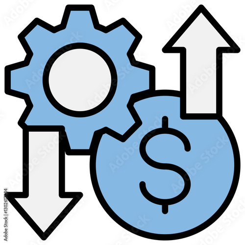 Cost Effective Blue Black Icon