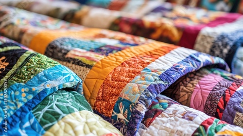 quilting workshop where participants stitch together intricate designs that tell the story of their community s history photo