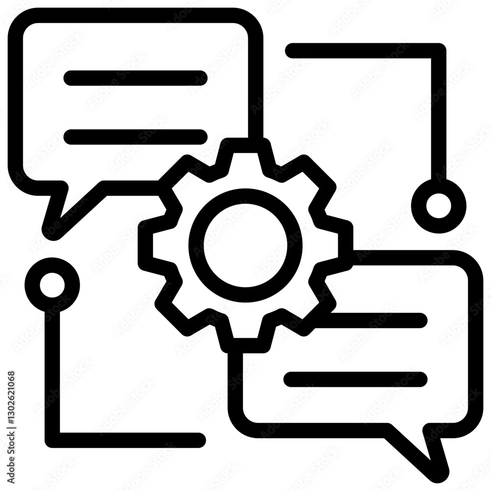 Dialogue System Outline Icon Dialogue System Outline Icon