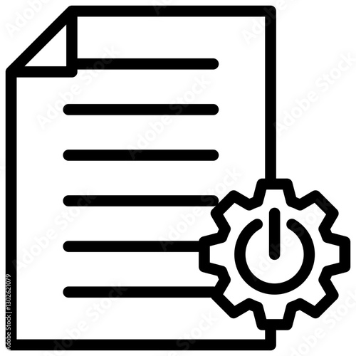 Data Preprocessing Outline Icon