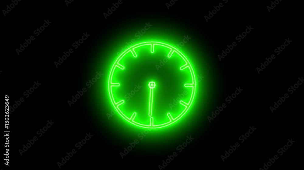 neon Colic glowing icon animation vedio on Black background . neon Colic glowing icon animation vedio on Black background .
