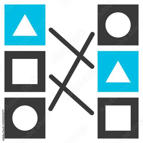 Bert Glyph Blue Grey Icon