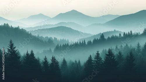 A soft, low-contrast landscape with muted tones and subtle transitions between light and dark.