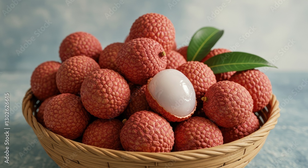 Ripe fresh litchi fruits realistic isolated vector Ripe fresh litchi fruits realistic isolated vector
