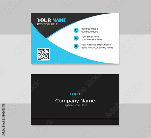 Creative and modern business card template.