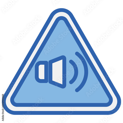 Noise Blue White Icon