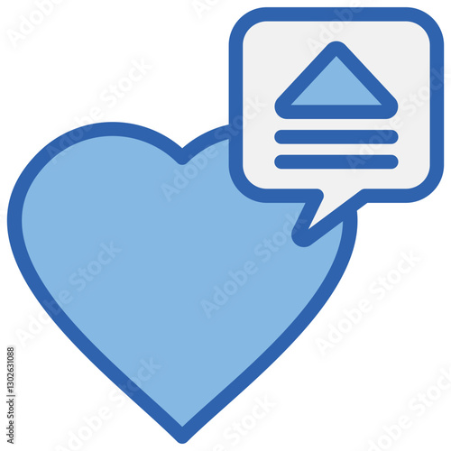 Intent Recognition Blue White Icon