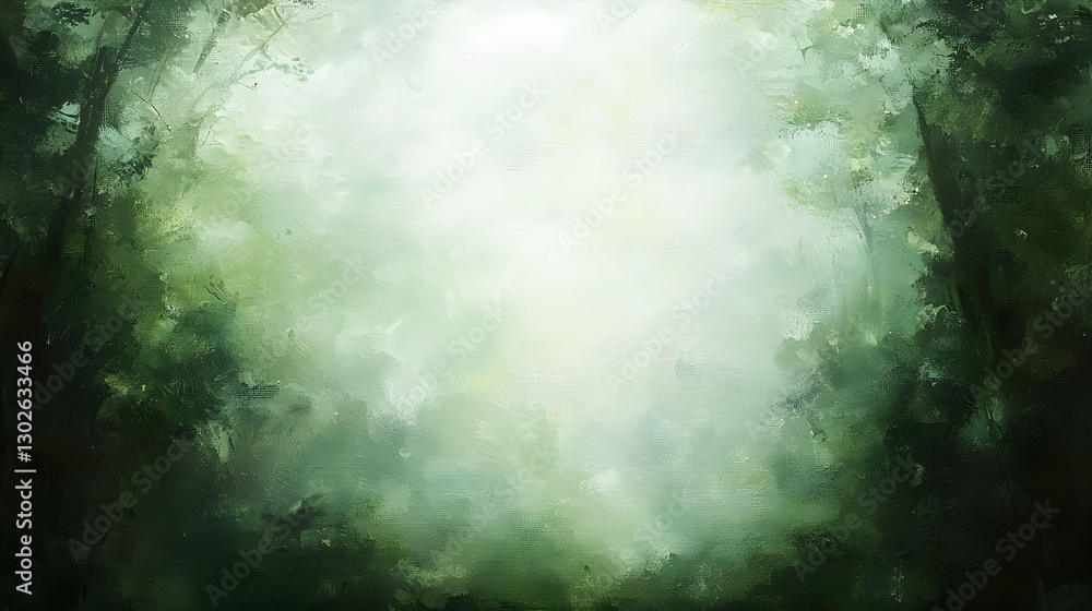 Enchanted Forest Path: Green Woodland Background with Bright Light and Dark Shadow Enchanted Forest Path: Green Woodland Background with Bright Light and Dark Shadow