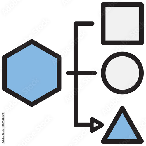 Disambiguation Blue Black Icon