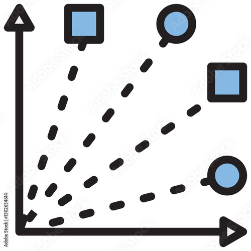 Distributional Semantic Blue Black Icon