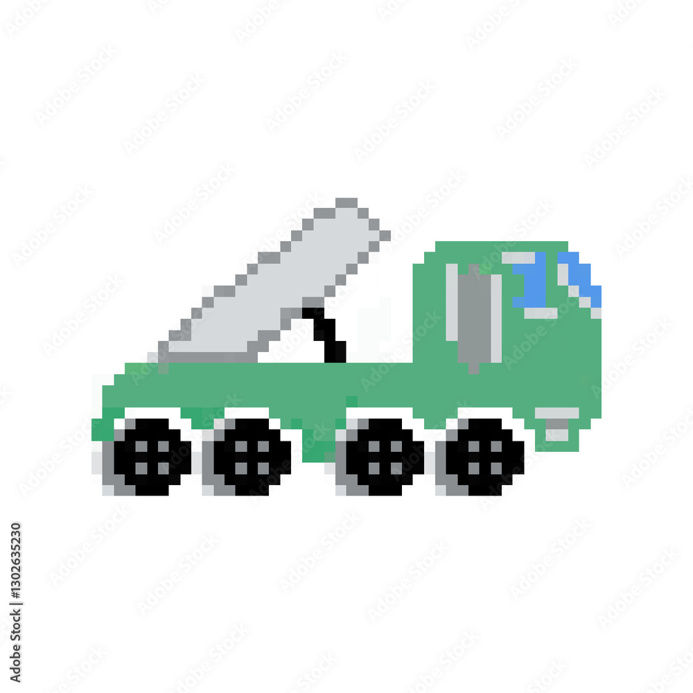 Obraz premium Rocket launcher on truck.