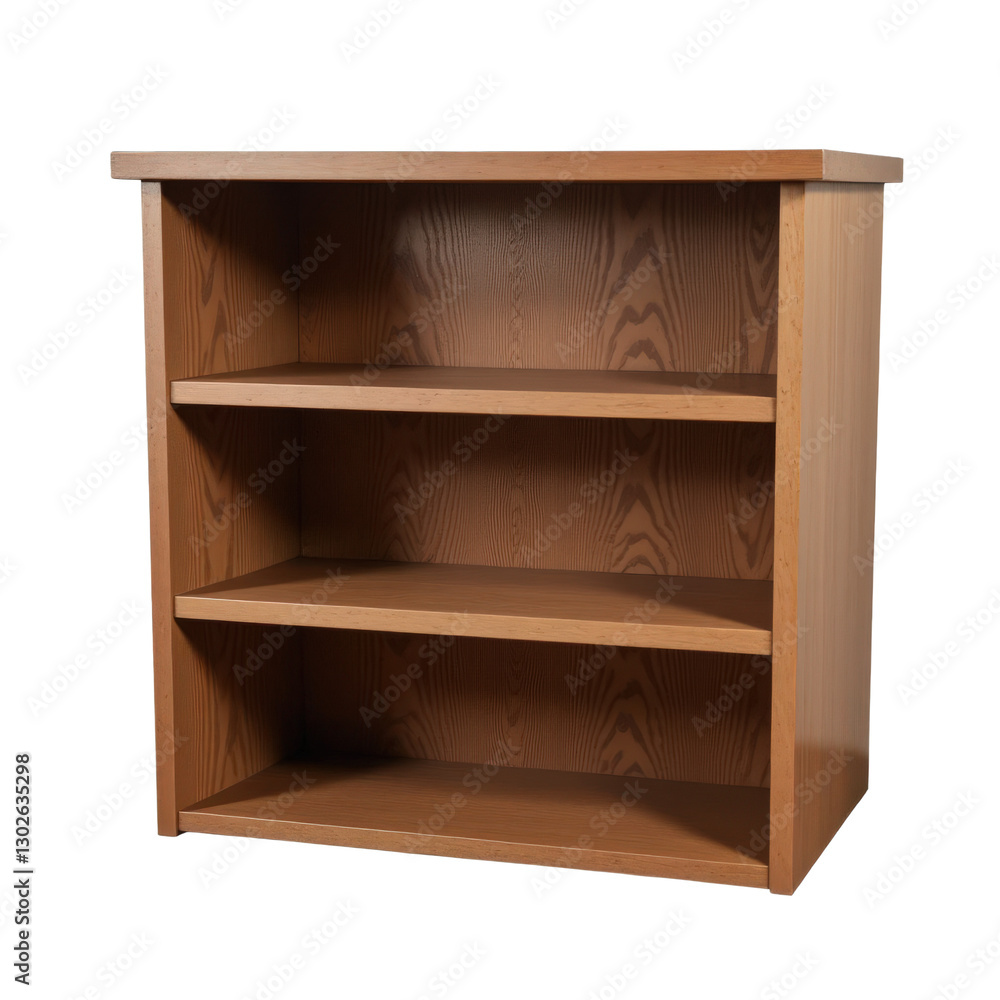 Wooden Bookshelf with Transparent Background Wooden Bookshelf with Transparent Background