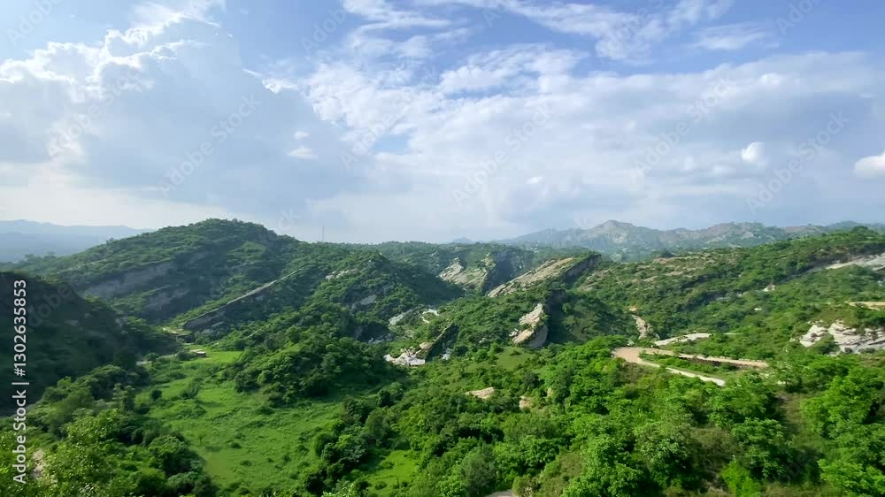 Beautiful Himalayan mountain landscape view near Janakh village in Jammu, India. Beautiful Himalayan mountain landscape view near Janakh village in Jammu, India.