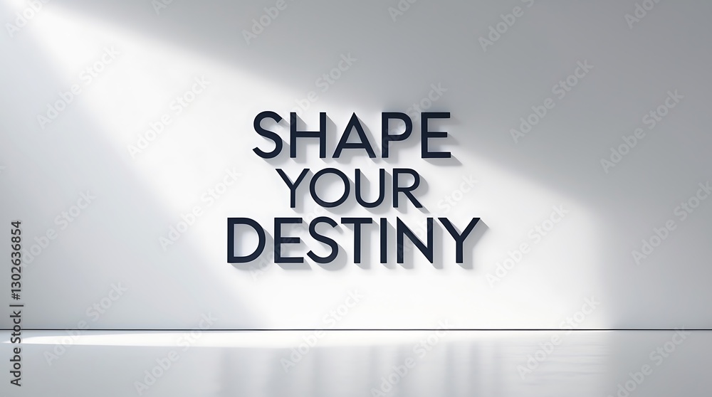 Message encouraging personal growth displayed in simple typography on a clean wall