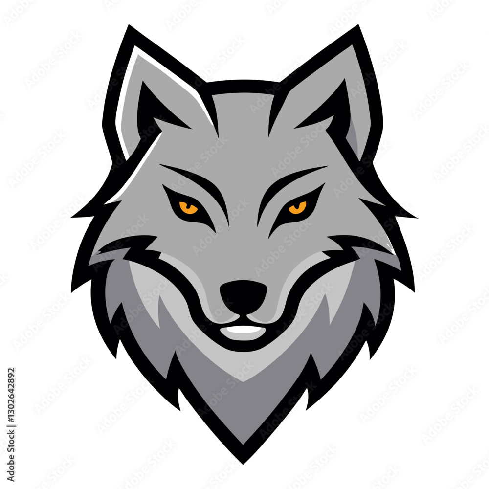 Arctic Wolf head mascot logo design vector Arctic Wolf head mascot logo design vector