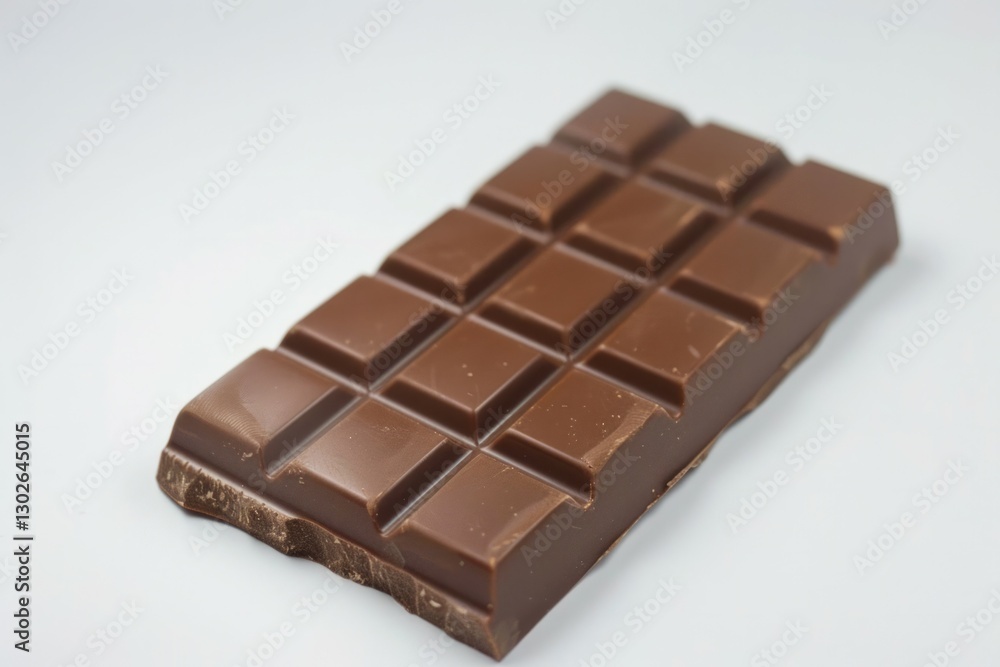 Stack of milk chocolate bars on white surface. Neural network AI generated Stack of milk chocolate bars on white surface. Neural network AI generated