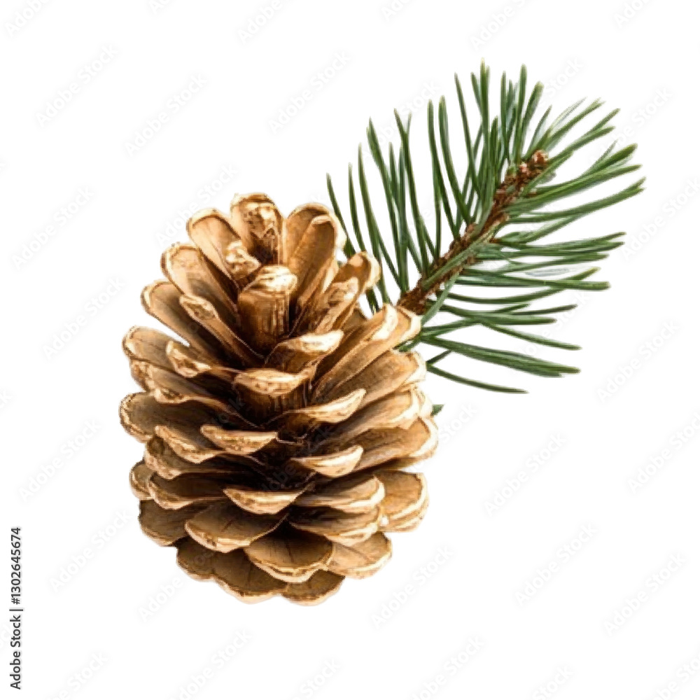 pine cone on white background pine cone on white background