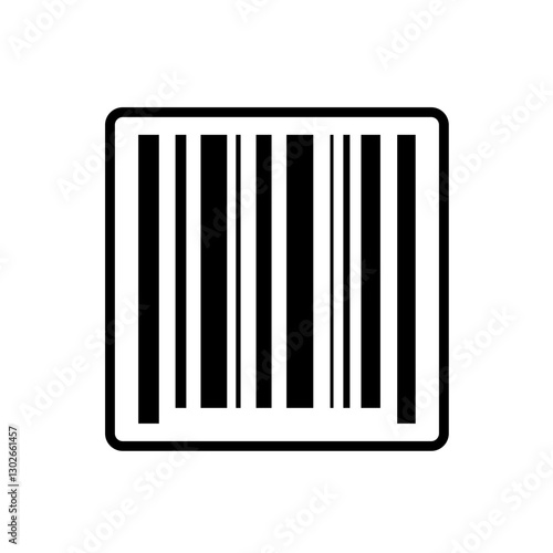 barcode - simple vector icon