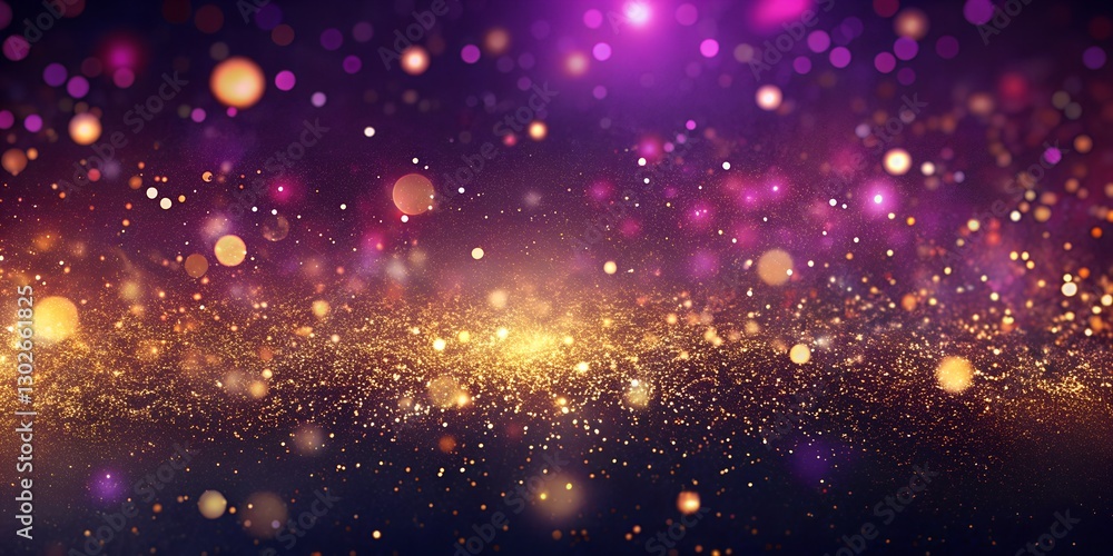abstract purple background with gold sparkle. cosmic space backgorund abstract purple background with gold sparkle. cosmic space backgorund