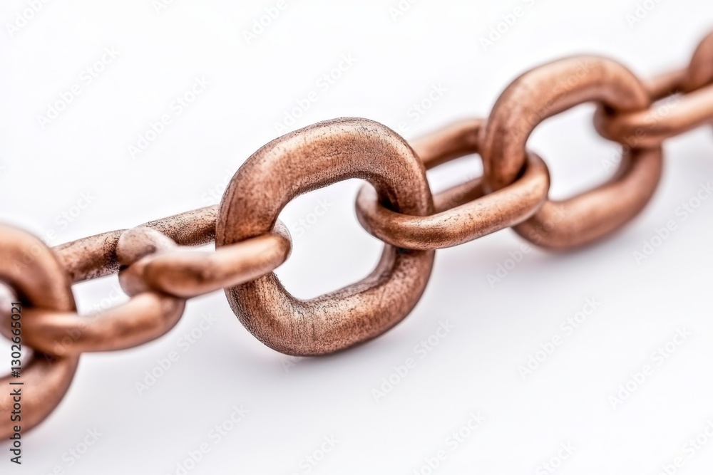 Strong metallic chain links connected together representing strength durability reliability and unity with industrial steel aesthetics in stock image Strong metallic chain links connected together representing strength durability reliability and unity with industrial steel aesthetics in stock image