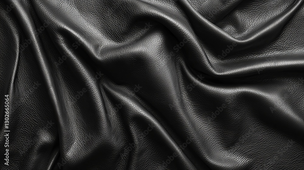 High-Contrast Leather Surface with Visible Pores and Wrinkles High-Contrast Leather Surface with Visible Pores and Wrinkles