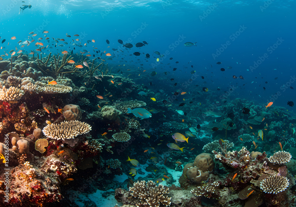 Naklejka premium coral reef in the sea