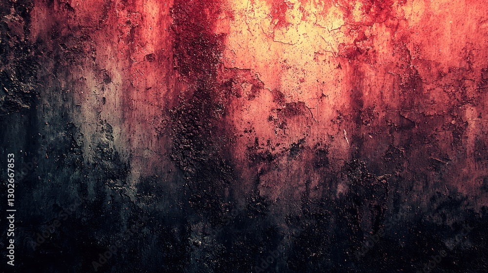 Fototapeta premium Abstract Textured Background with Red and Black Grunge Effect