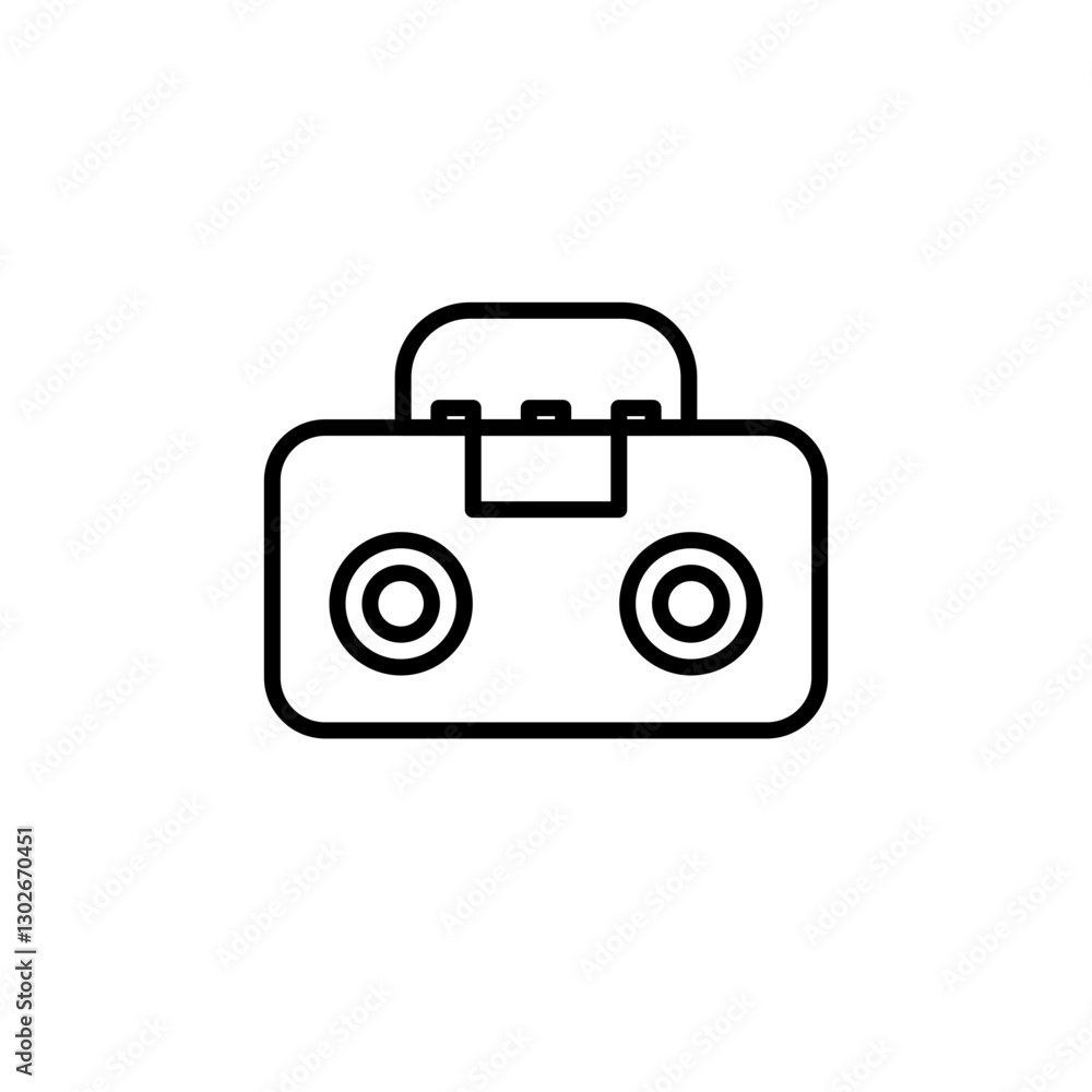 musicbox line icon musicbox line icon