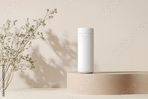 Wallpaper Mural Isolated White Product Mockup on Neutral Background with Minimalist Arrangements Torontodigital.ca