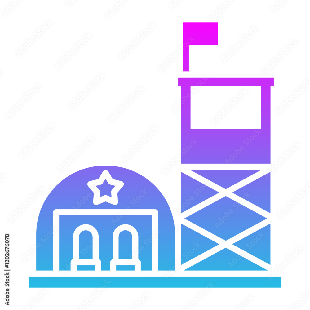 Military base Icon Military base Icon