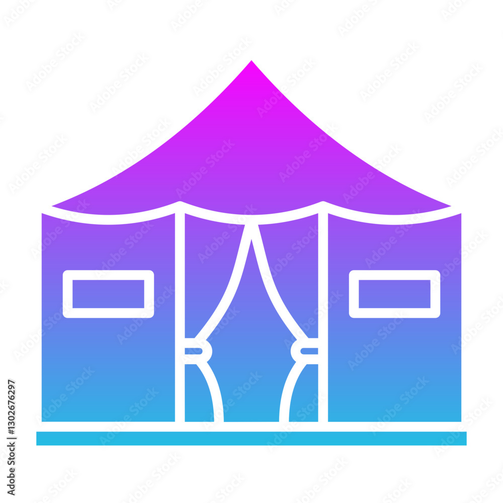 Fototapeta premium Tent Icon
